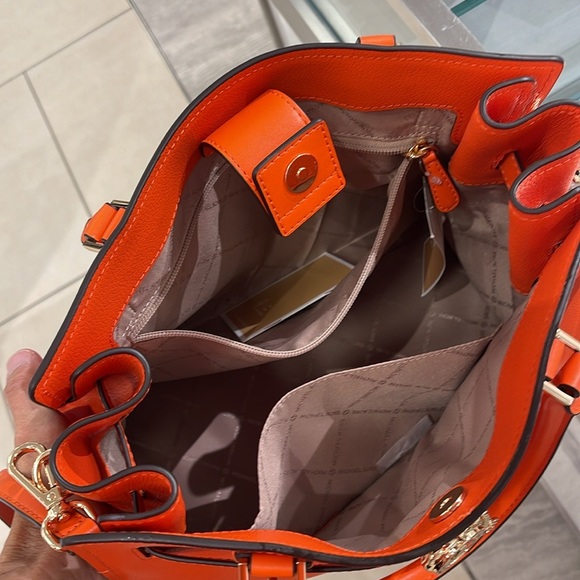 MICHAEL KORS HAMILTON MEDIUM SATCHEL 
 COLOR: Poppy 
NWT - Picture 4 of 16